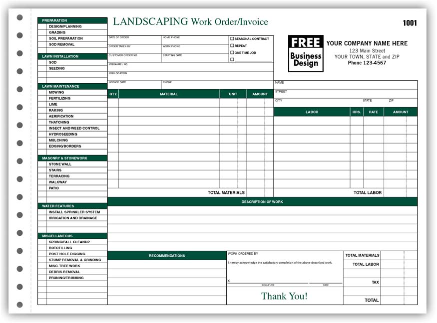 How to write a landscaping contract