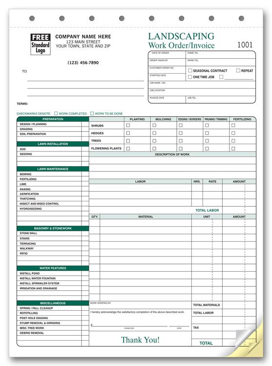 Work Order Receipt Template from www.print-forms.com