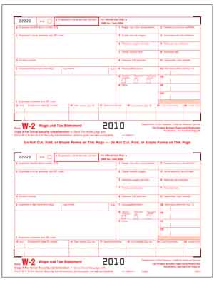Tax Forms - Laser W2 Format